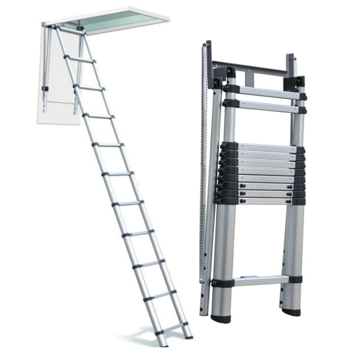 Telesteps Telescoping Attic/Loft Ladder | 8–10 ft Ceiling Height ...