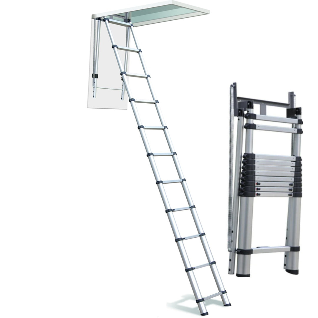 Telesteps Telescoping Attic/Loft Ladder | 8–10 ft Ceiling Height –  Telesteps Ladders, image size:1080x1080