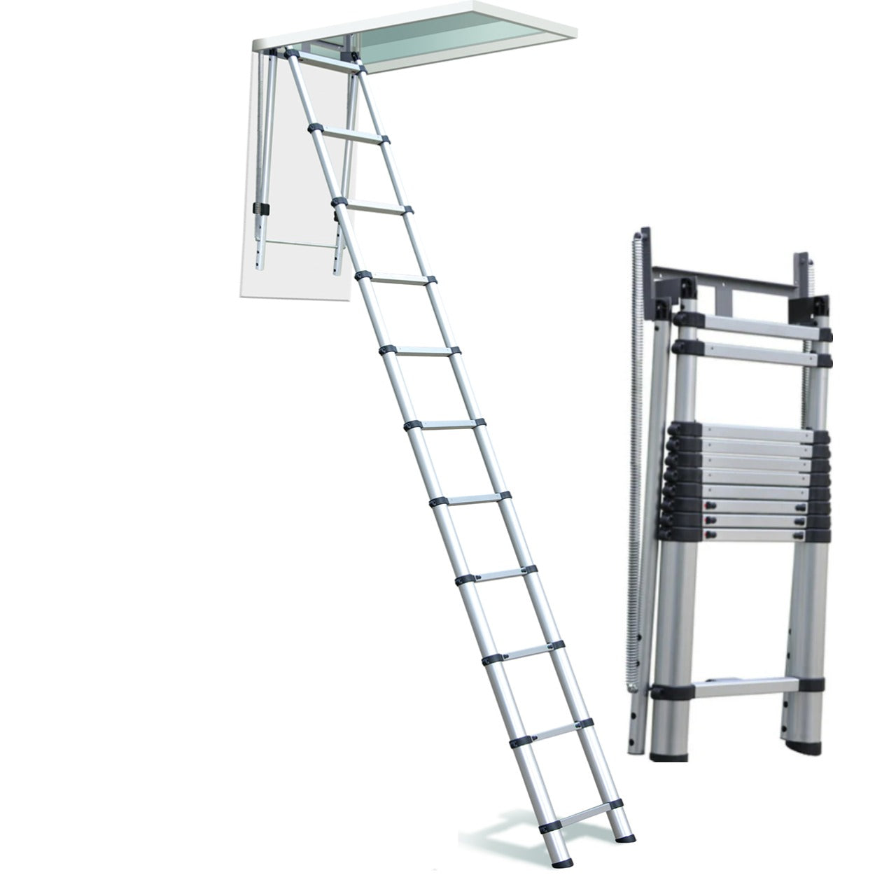 Telesteps Telescoping Attic/Loft Ladder | 8–10 ft Ceiling Height ...