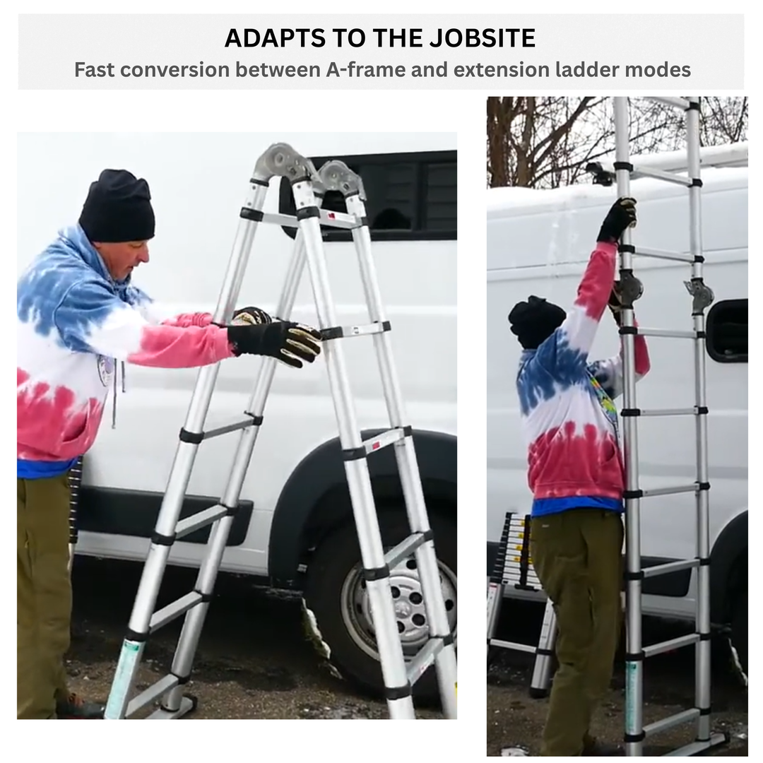 2-in-1 Telescoping Combination Ladder – Telesteps Ladders