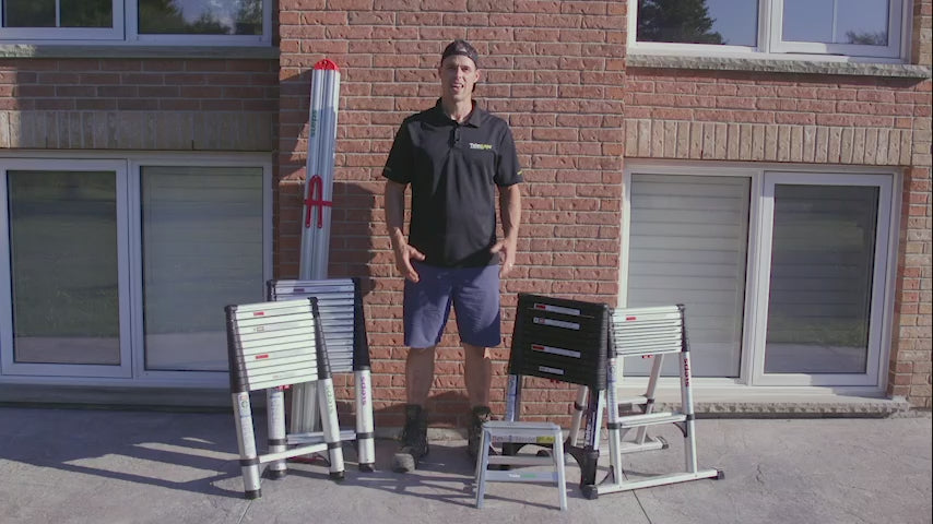 12.5ft Telescoping Extension Ladder Telesteps Ladders